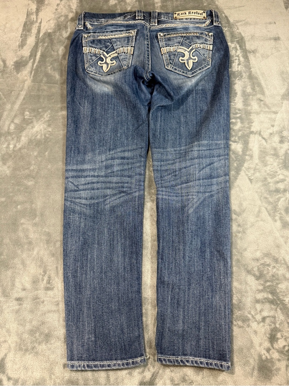 Rock Revival Y2K Embroidered Bedazzled Rock Revival Jeniya Skinny Jeans Size 31